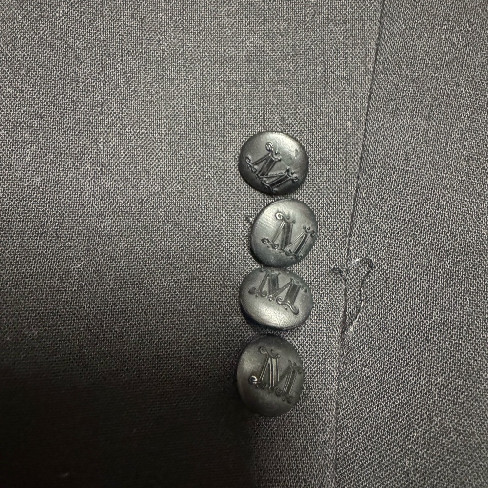 MaxMara Black Single-Button Wool Blazer - Picture 7 of 16